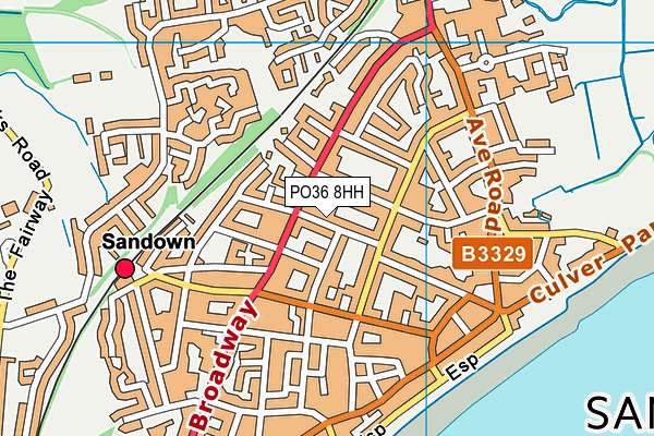 PO36 8HH map - OS VectorMap District (Ordnance Survey) PO36 8HH map - OS VectorMap District (Ordnance Survey)