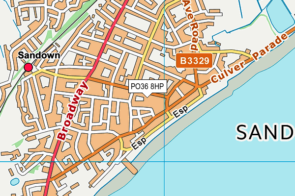 PO36 8HP map - OS VectorMap District (Ordnance Survey) PO36 8HP map - OS VectorMap District (Ordnance Survey)