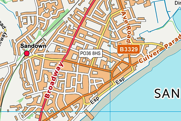 PO36 8HS map - OS VectorMap District (Ordnance Survey) PO36 8HS map - OS VectorMap District (Ordnance Survey)