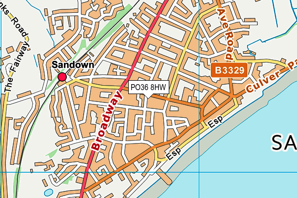 PO36 8HW map - OS VectorMap District (Ordnance Survey) PO36 8HW map - OS VectorMap District (Ordnance Survey)