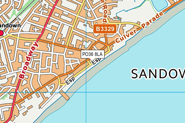 PO36 8LA map - OS VectorMap District (Ordnance Survey) PO36 8LA map - OS VectorMap District (Ordnance Survey)