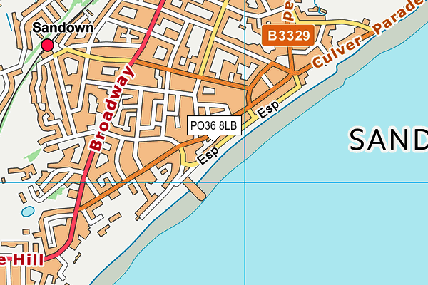 PO36 8LB map - OS VectorMap District (Ordnance Survey) PO36 8LB map - OS VectorMap District (Ordnance Survey)