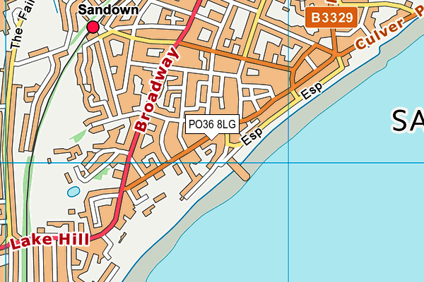 PO36 8LG map - OS VectorMap District (Ordnance Survey) PO36 8LG map - OS VectorMap District (Ordnance Survey)