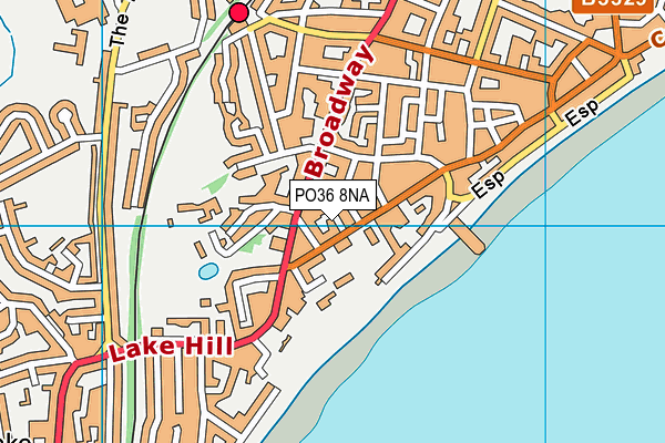 PO36 8NA map - OS VectorMap District (Ordnance Survey) PO36 8NA map - OS VectorMap District (Ordnance Survey)