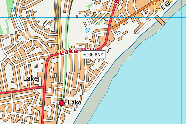 PO36 8NY map - OS VectorMap District (Ordnance Survey)