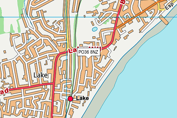 PO36 8NZ map - OS VectorMap District (Ordnance Survey) PO36 8NZ map - OS VectorMap District (Ordnance Survey)