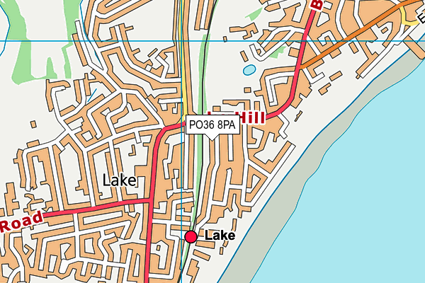 PO36 8PA map - OS VectorMap District (Ordnance Survey) PO36 8PA map - OS VectorMap District (Ordnance Survey)