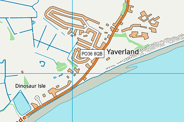 PO36 8QB map - OS VectorMap District (Ordnance Survey) PO36 8QB map - OS VectorMap District (Ordnance Survey)