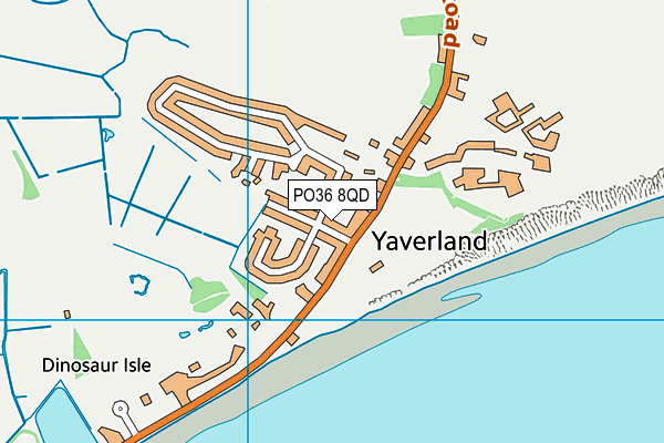 PO36 8QD map - OS VectorMap District (Ordnance Survey) PO36 8QD map - OS VectorMap District (Ordnance Survey)