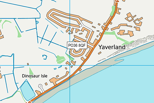 PO36 8QF map - OS VectorMap District (Ordnance Survey) PO36 8QF map - OS VectorMap District (Ordnance Survey)