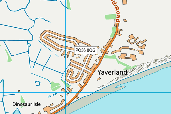 PO36 8QG map - OS VectorMap District (Ordnance Survey) PO36 8QG map - OS VectorMap District (Ordnance Survey)