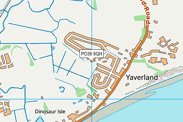 PO36 8QH map - OS VectorMap District (Ordnance Survey) PO36 8QH map - OS VectorMap District (Ordnance Survey)