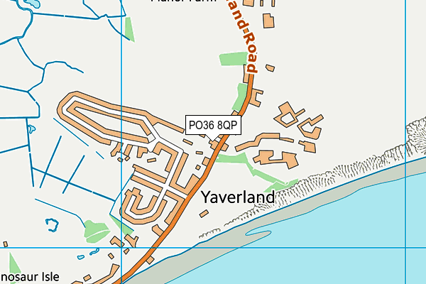 PO36 8QP map - OS VectorMap District (Ordnance Survey) PO36 8QP map - OS VectorMap District (Ordnance Survey)
