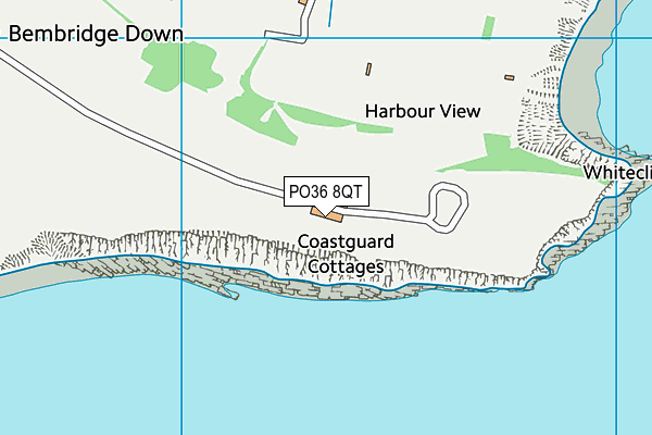 PO36 8QT map - OS VectorMap District (Ordnance Survey) PO36 8QT map - OS VectorMap District (Ordnance Survey)