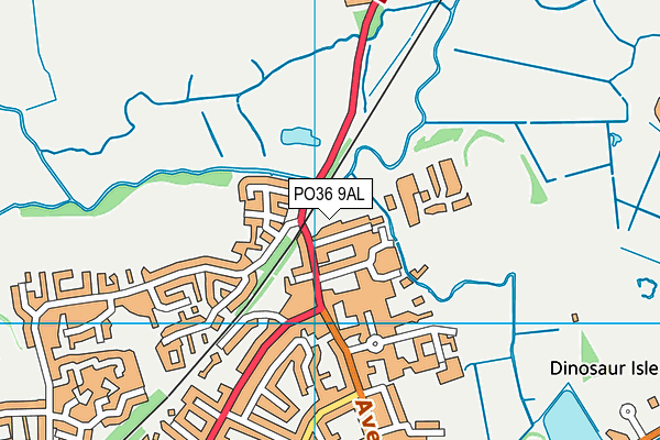 PO36 9AL map - OS VectorMap District (Ordnance Survey) PO36 9AL map - OS VectorMap District (Ordnance Survey)