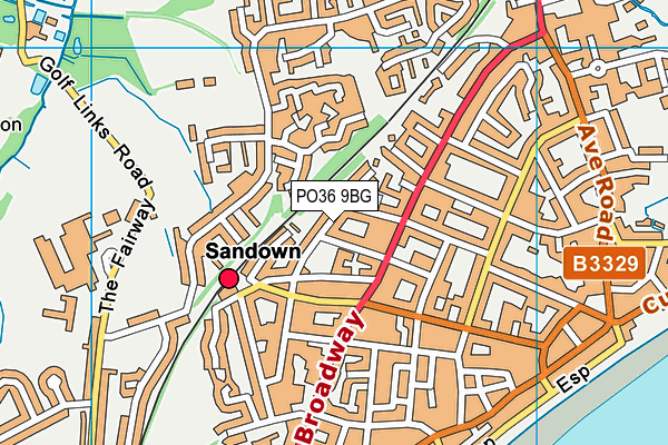 PO36 9BG map - OS VectorMap District (Ordnance Survey) PO36 9BG map - OS VectorMap District (Ordnance Survey)