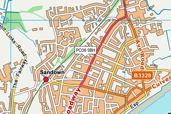 PO36 9BH map - OS VectorMap District (Ordnance Survey) PO36 9BH map - OS VectorMap District (Ordnance Survey)