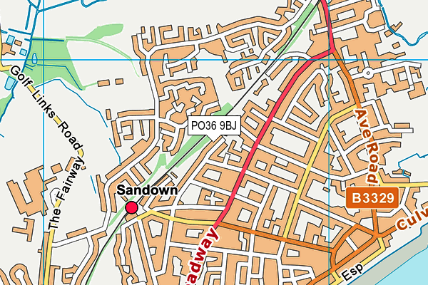PO36 9BJ map - OS VectorMap District (Ordnance Survey) PO36 9BJ map - OS VectorMap District (Ordnance Survey)