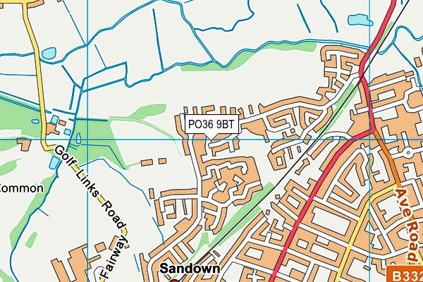 PO36 9BT map - OS VectorMap District (Ordnance Survey) PO36 9BT map - OS VectorMap District (Ordnance Survey)