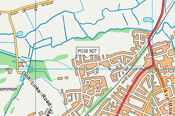 PO36 9DT map - OS VectorMap District (Ordnance Survey) PO36 9DT map - OS VectorMap District (Ordnance Survey)
