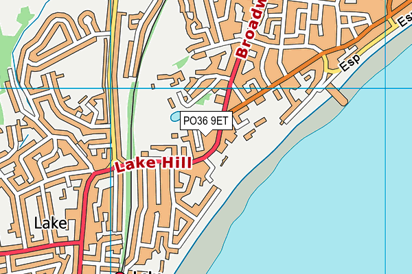 PO36 9ET map - OS VectorMap District (Ordnance Survey) PO36 9ET map - OS VectorMap District (Ordnance Survey)