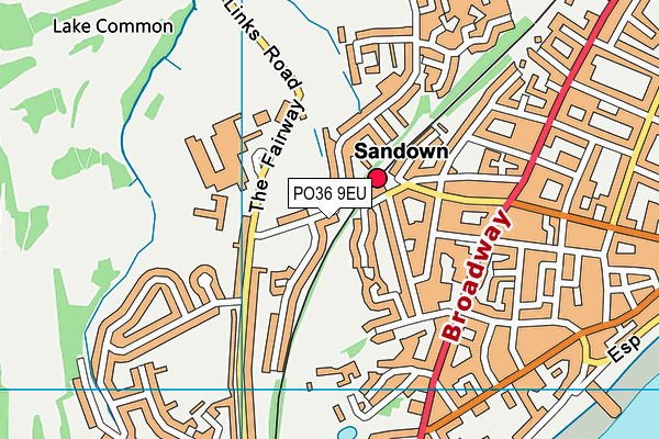 PO36 9EU map - OS VectorMap District (Ordnance Survey) PO36 9EU map - OS VectorMap District (Ordnance Survey)