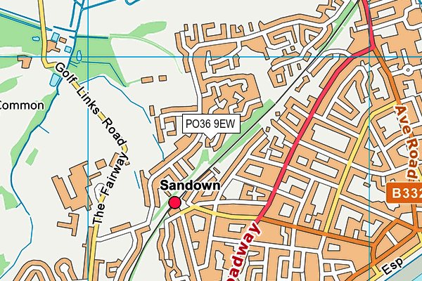 PO36 9EW map - OS VectorMap District (Ordnance Survey) PO36 9EW map - OS VectorMap District (Ordnance Survey)