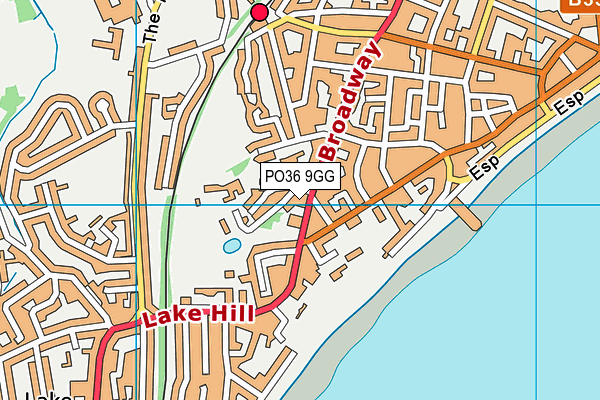 PO36 9GG map - OS VectorMap District (Ordnance Survey) PO36 9GG map - OS VectorMap District (Ordnance Survey)
