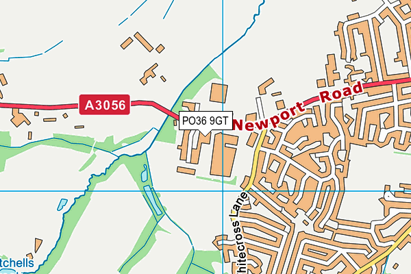 PO36 9GT map - OS VectorMap District (Ordnance Survey) PO36 9GT map - OS VectorMap District (Ordnance Survey)
