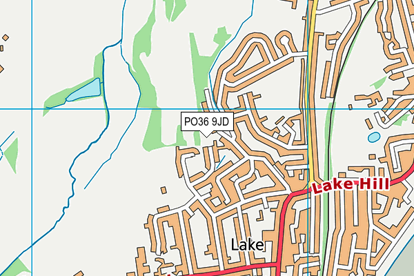 PO36 9JD map - OS VectorMap District (Ordnance Survey) PO36 9JD map - OS VectorMap District (Ordnance Survey)