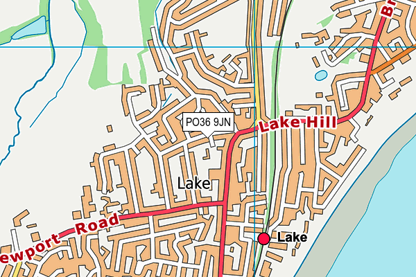 PO36 9JN map - OS VectorMap District (Ordnance Survey) PO36 9JN map - OS VectorMap District (Ordnance Survey)