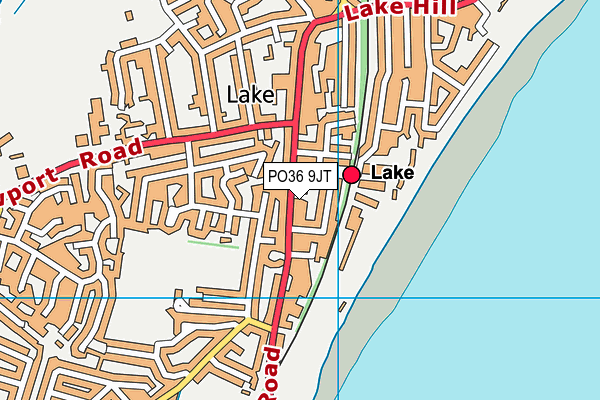 PO36 9JT map - OS VectorMap District (Ordnance Survey) PO36 9JT map - OS VectorMap District (Ordnance Survey)