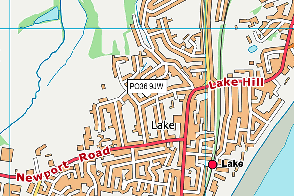 PO36 9JW map - OS VectorMap District (Ordnance Survey) PO36 9JW map - OS VectorMap District (Ordnance Survey)