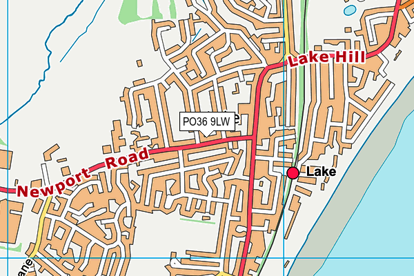 PO36 9LW map - OS VectorMap District (Ordnance Survey) PO36 9LW map - OS VectorMap District (Ordnance Survey)