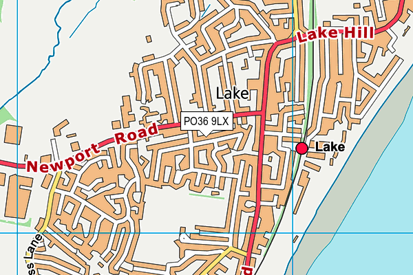 PO36 9LX map - OS VectorMap District (Ordnance Survey) PO36 9LX map - OS VectorMap District (Ordnance Survey)