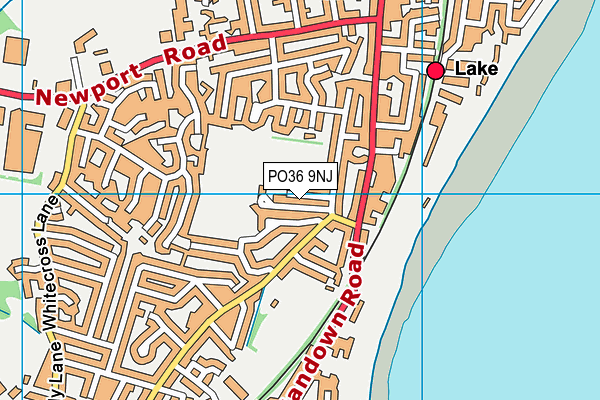PO36 9NJ map - OS VectorMap District (Ordnance Survey) PO36 9NJ map - OS VectorMap District (Ordnance Survey)