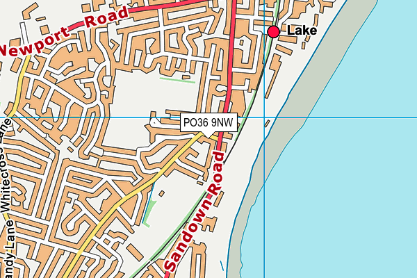 PO36 9NW map - OS VectorMap District (Ordnance Survey) PO36 9NW map - OS VectorMap District (Ordnance Survey)