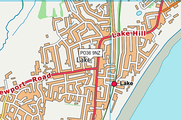 PO36 9NZ map - OS VectorMap District (Ordnance Survey) PO36 9NZ map - OS VectorMap District (Ordnance Survey)