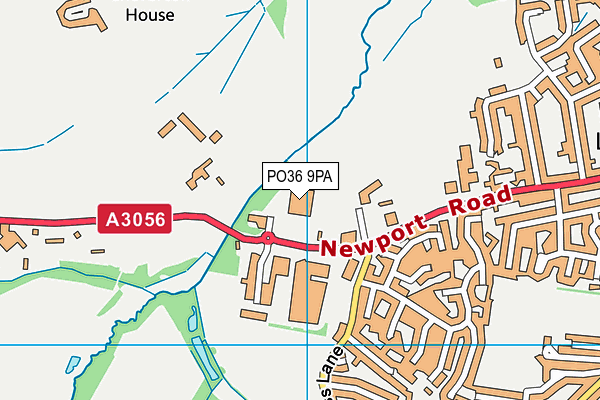 PO36 9PA map - OS VectorMap District (Ordnance Survey) PO36 9PA map - OS VectorMap District (Ordnance Survey)