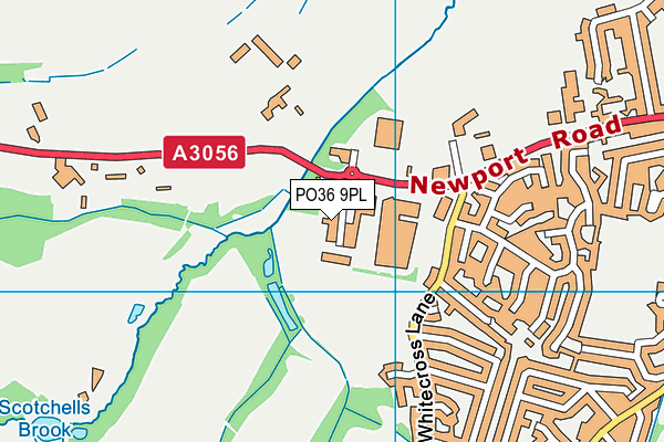PO36 9PL map - OS VectorMap District (Ordnance Survey) PO36 9PL map - OS VectorMap District (Ordnance Survey)