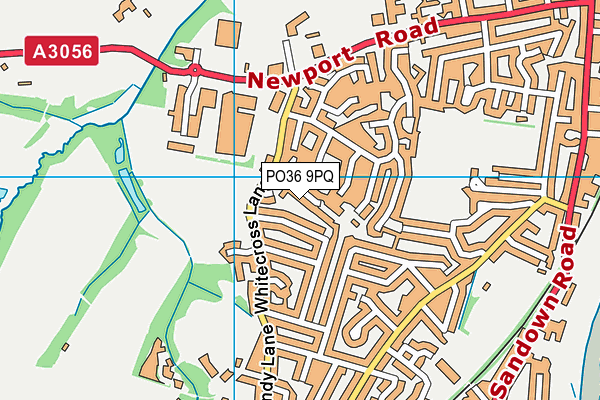 PO36 9PQ map - OS VectorMap District (Ordnance Survey) PO36 9PQ map - OS VectorMap District (Ordnance Survey)