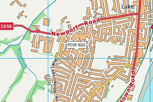 PO36 9QG map - OS VectorMap District (Ordnance Survey) PO36 9QG map - OS VectorMap District (Ordnance Survey)
