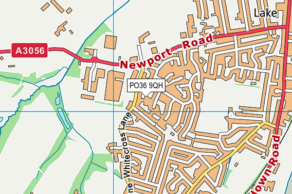 PO36 9QH map - OS VectorMap District (Ordnance Survey) PO36 9QH map - OS VectorMap District (Ordnance Survey)