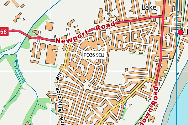 PO36 9QJ map - OS VectorMap District (Ordnance Survey) PO36 9QJ map - OS VectorMap District (Ordnance Survey)