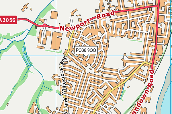 PO36 9QQ map - OS VectorMap District (Ordnance Survey) PO36 9QQ map - OS VectorMap District (Ordnance Survey)