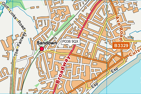 PO36 9QX map - OS VectorMap District (Ordnance Survey) PO36 9QX map - OS VectorMap District (Ordnance Survey)