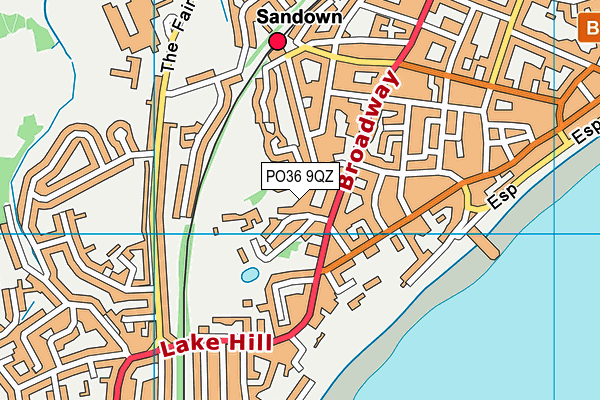 PO36 9QZ map - OS VectorMap District (Ordnance Survey) PO36 9QZ map - OS VectorMap District (Ordnance Survey)
