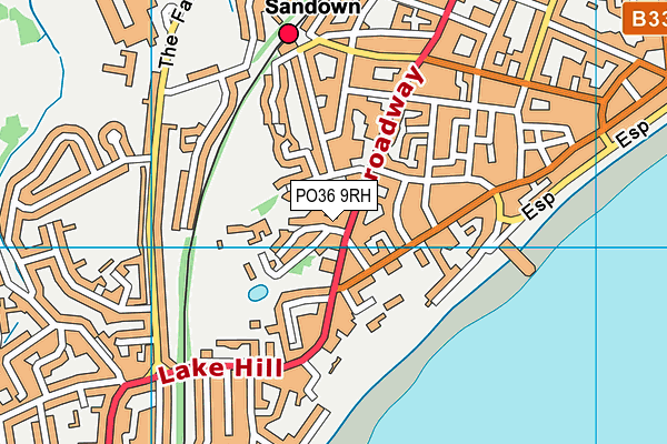PO36 9RH map - OS VectorMap District (Ordnance Survey) PO36 9RH map - OS VectorMap District (Ordnance Survey)