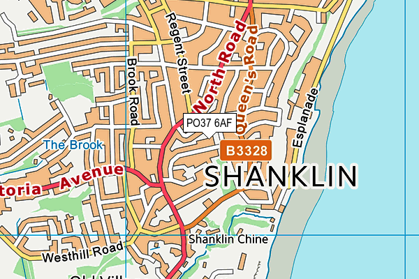 PO37 6AF map - OS VectorMap District (Ordnance Survey) PO37 6AF map - OS VectorMap District (Ordnance Survey)