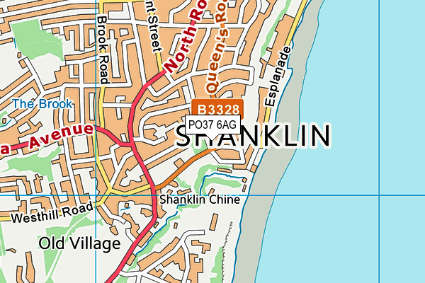 PO37 6AG map - OS VectorMap District (Ordnance Survey) PO37 6AG map - OS VectorMap District (Ordnance Survey)